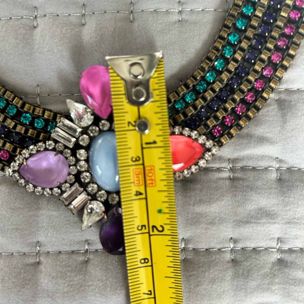 Loren Hope Pink and Blue Statement Necklace - Picture 6 of 11